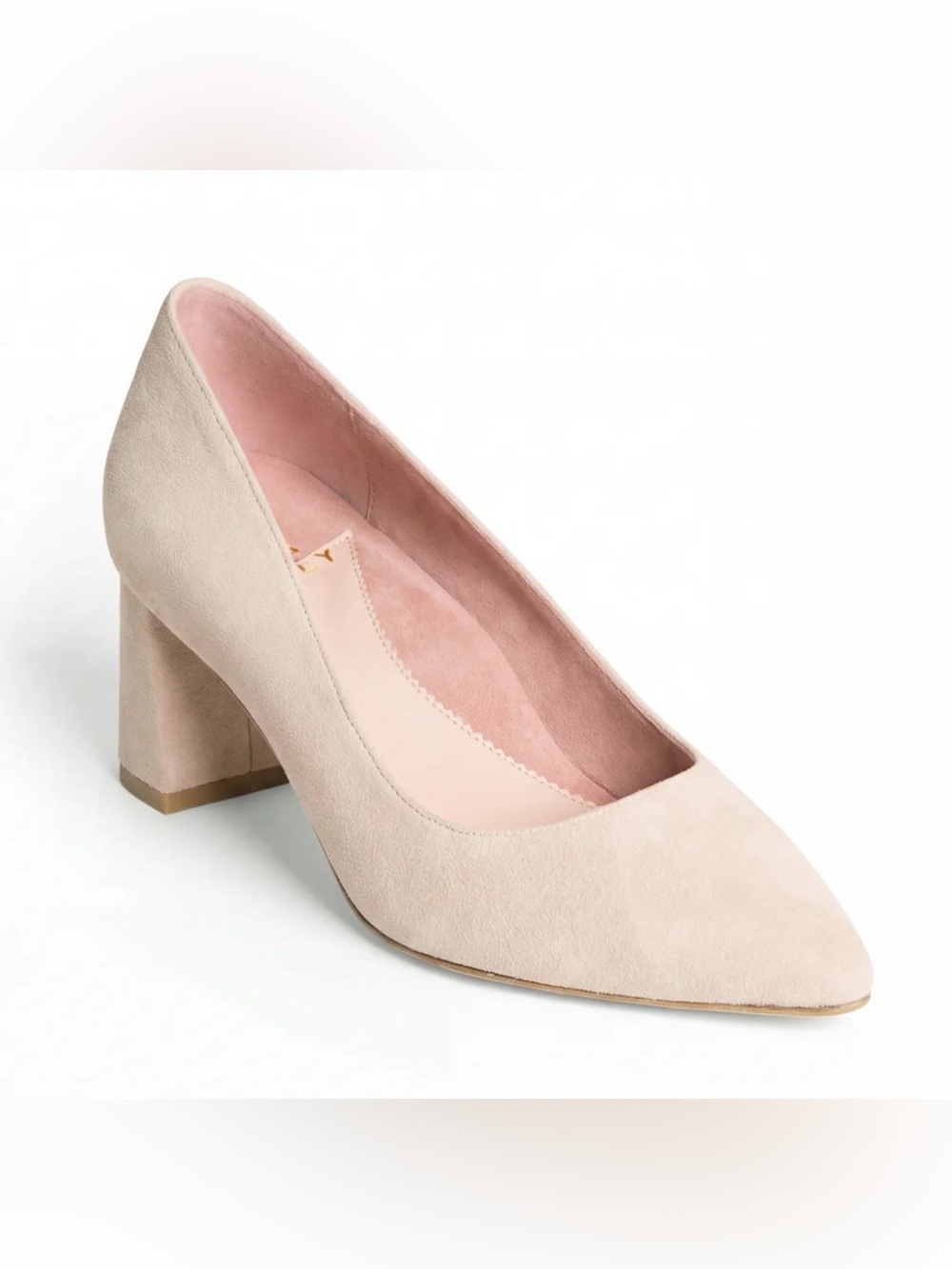 Ally Shoes Lower Block Heel Prowess Pearl Suede Lower Block Heel size 37